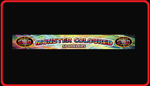 Monster Coloured Sparklers 4 Pack